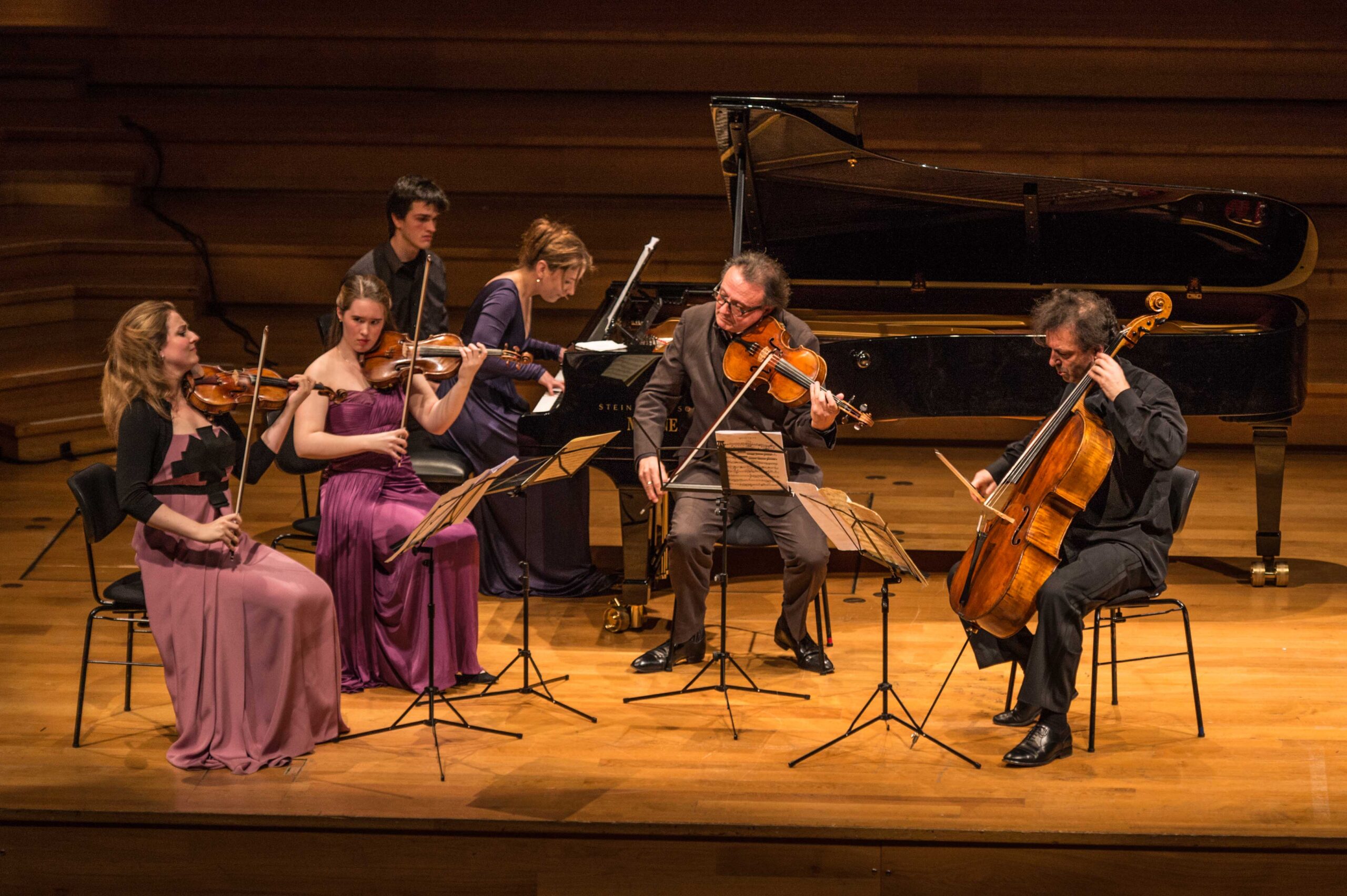 Polina Bogdanova - pianist in Franck's piano quintett, Flagey (Brussels)